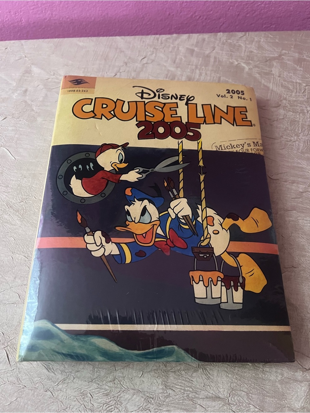 Disney Yellow & Navy Donald Duck Snorkel Photo Album Cover